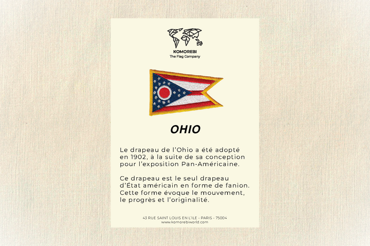Ohio - Bestickter Fahne