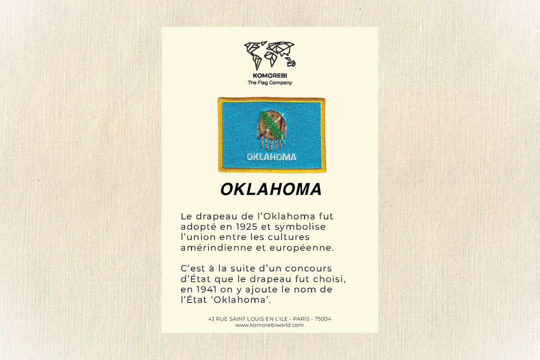 Oklahoma - Drapeau Brodé