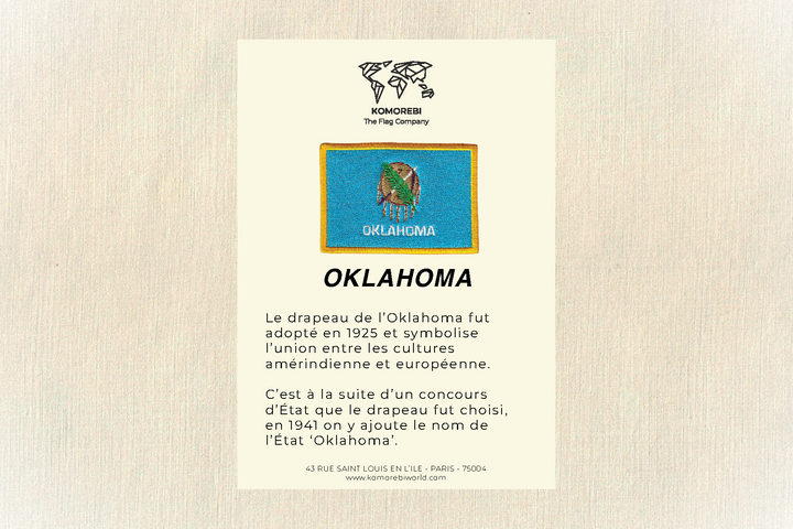 Oklahoma - Drapeau Brodé