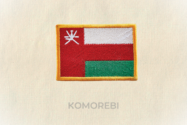 Oman - Besticktes Flagge