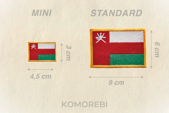 Oman - Besticktes Flagge