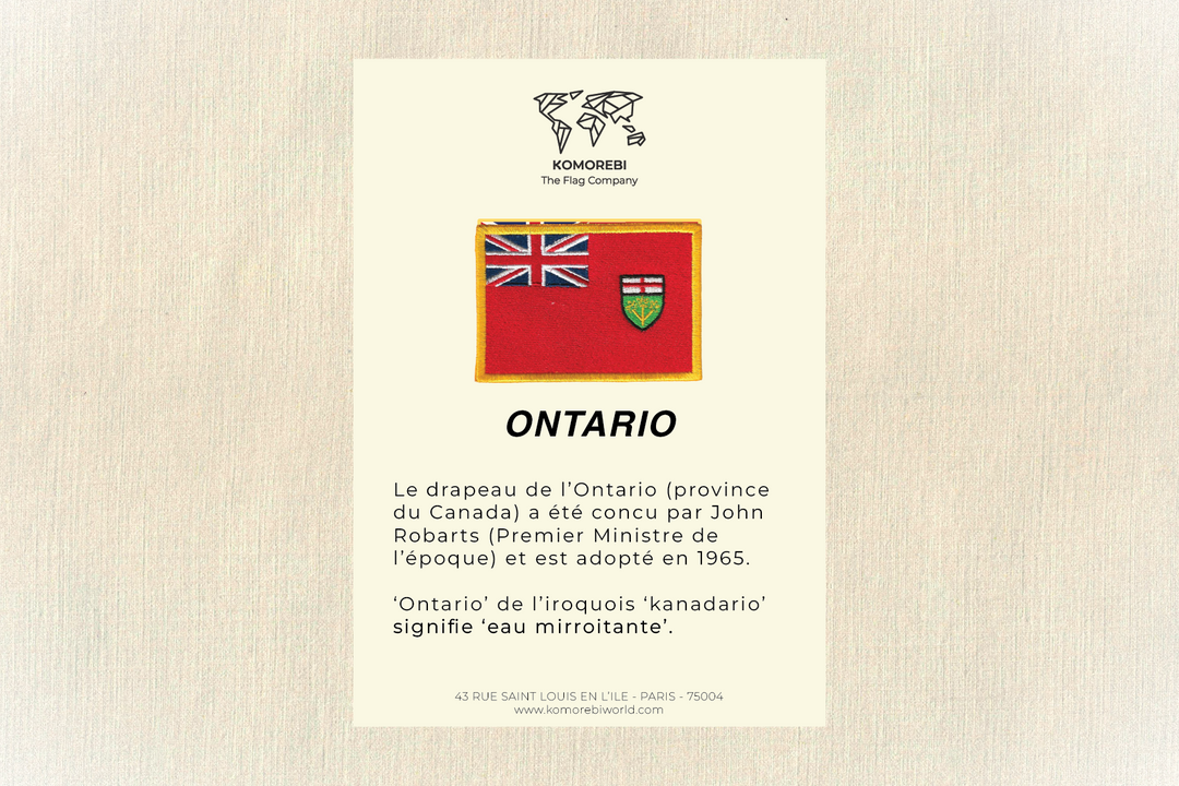 Ontario - Drapeau Brodé