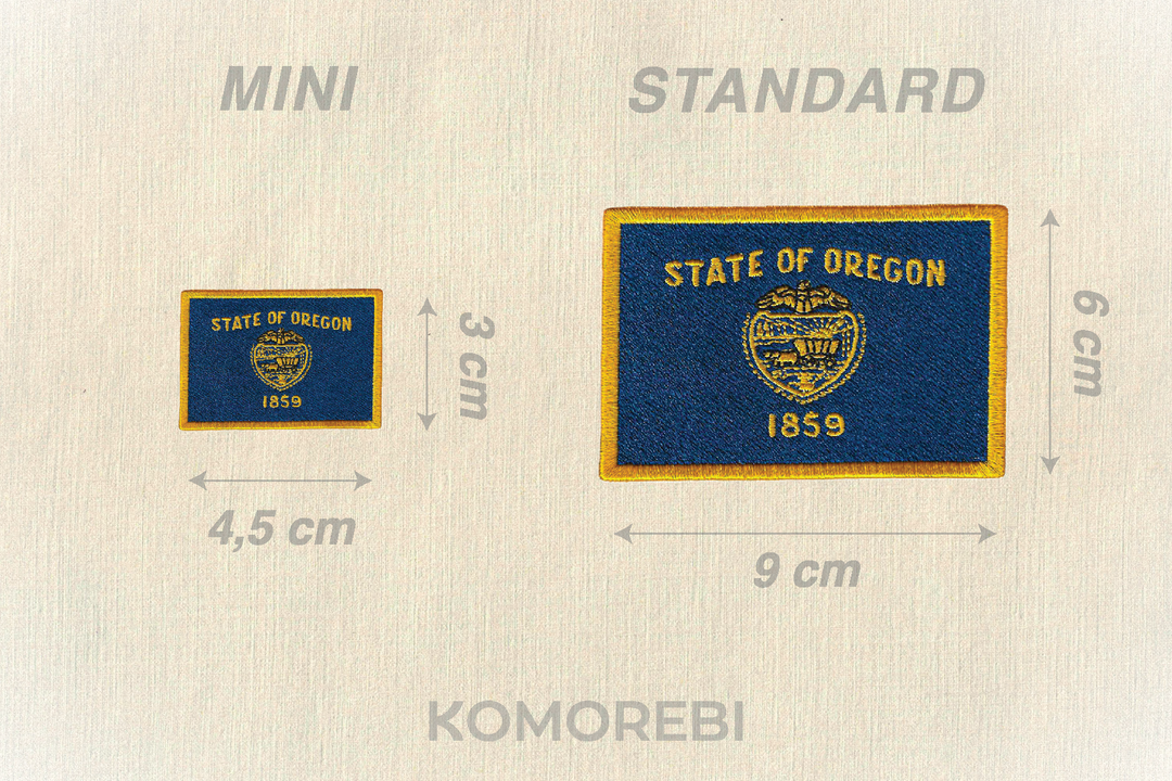 Oregon - Besticktes Flagge