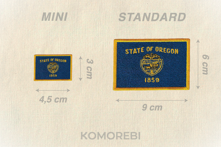 Oregon - Besticktes Flagge