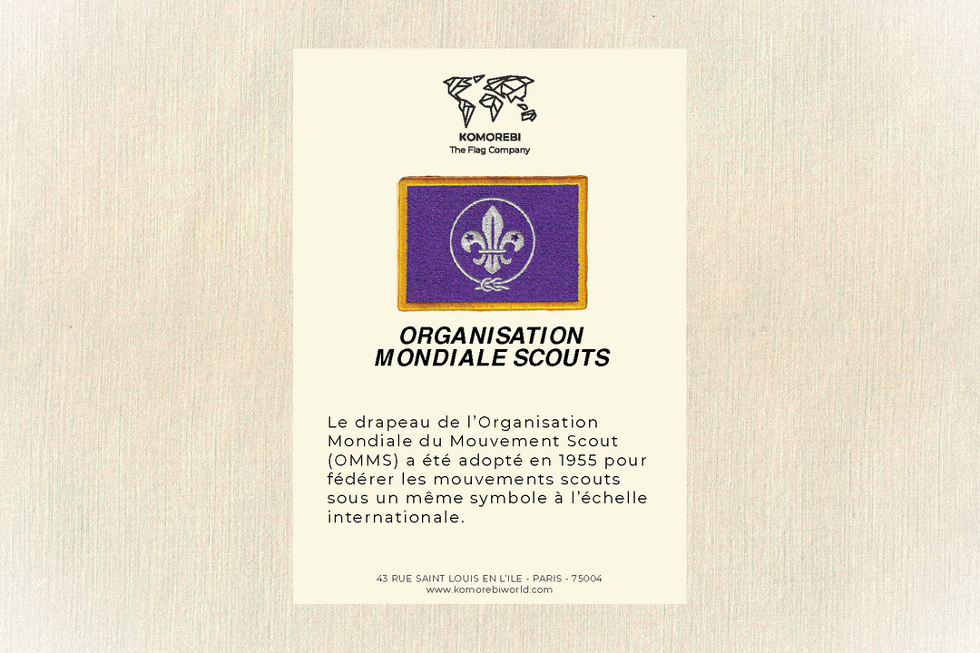 Organisation Mondial Des Scouts - Drapeau Brodé