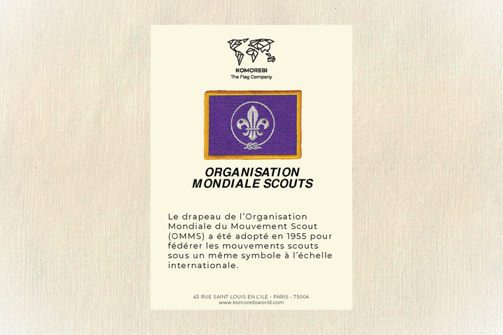 Organisation Mondial Des Scouts - Drapeau Brodé