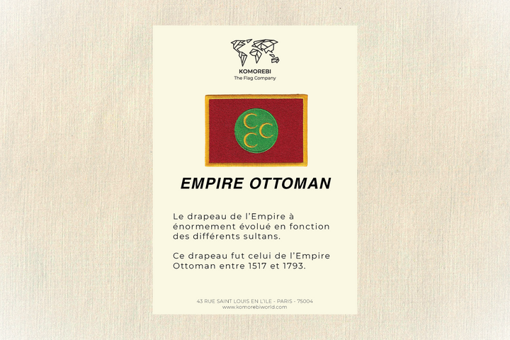 Empire Ottoman (1783) - Drapeau Brodé