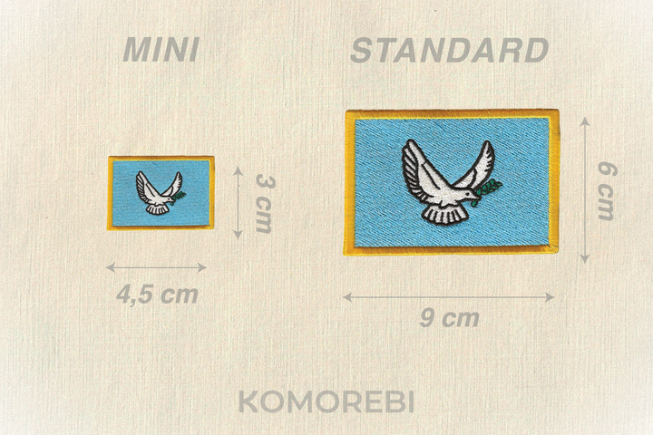 Paix Mondiale - Drapeau Brodé