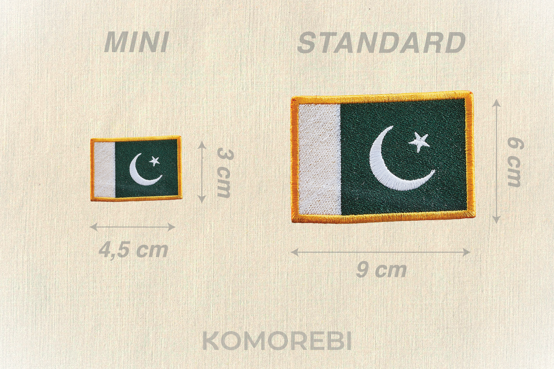 Pakistan - Drapeau Brodé