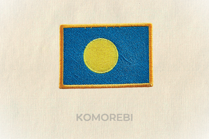 Palaos - Drapeau Brodé