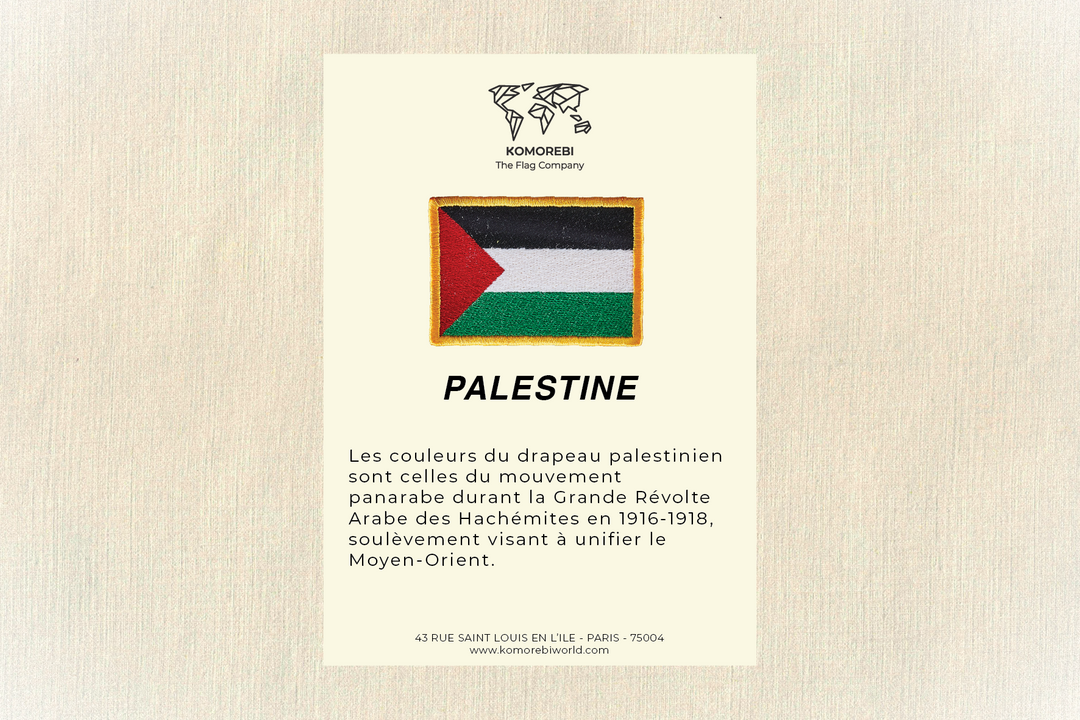 Palestine - Drapeau Brodé
