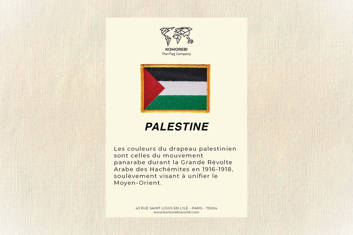 Palestine - Drapeau Brodé