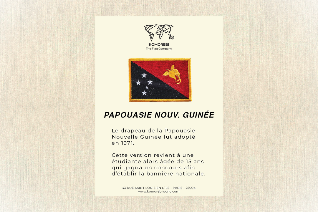 Papouasie Nouvelle Guinée - Drapeau Brodé