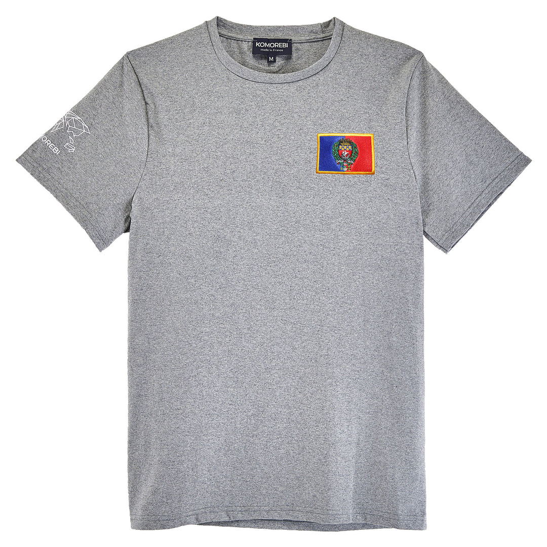 T-shirt drapeau Komorebi Paris Gris