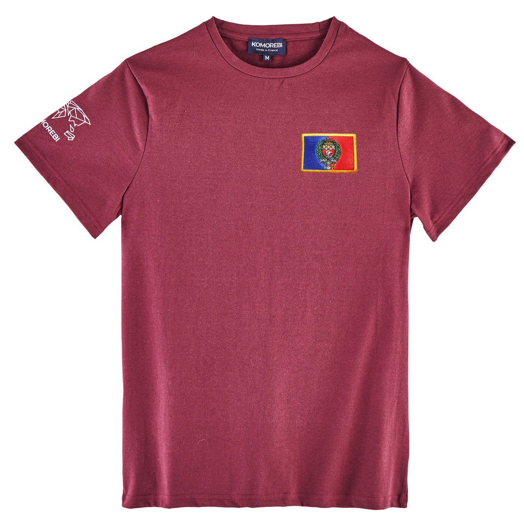 T-shirt drapeau Komorebi Paris Rouge