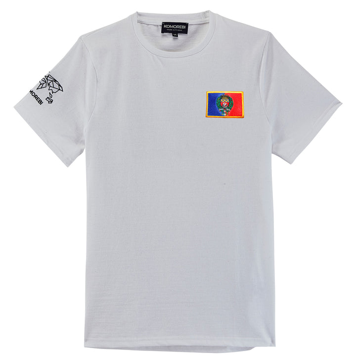 T-shirt drapeau Komorebi Paris Blanc