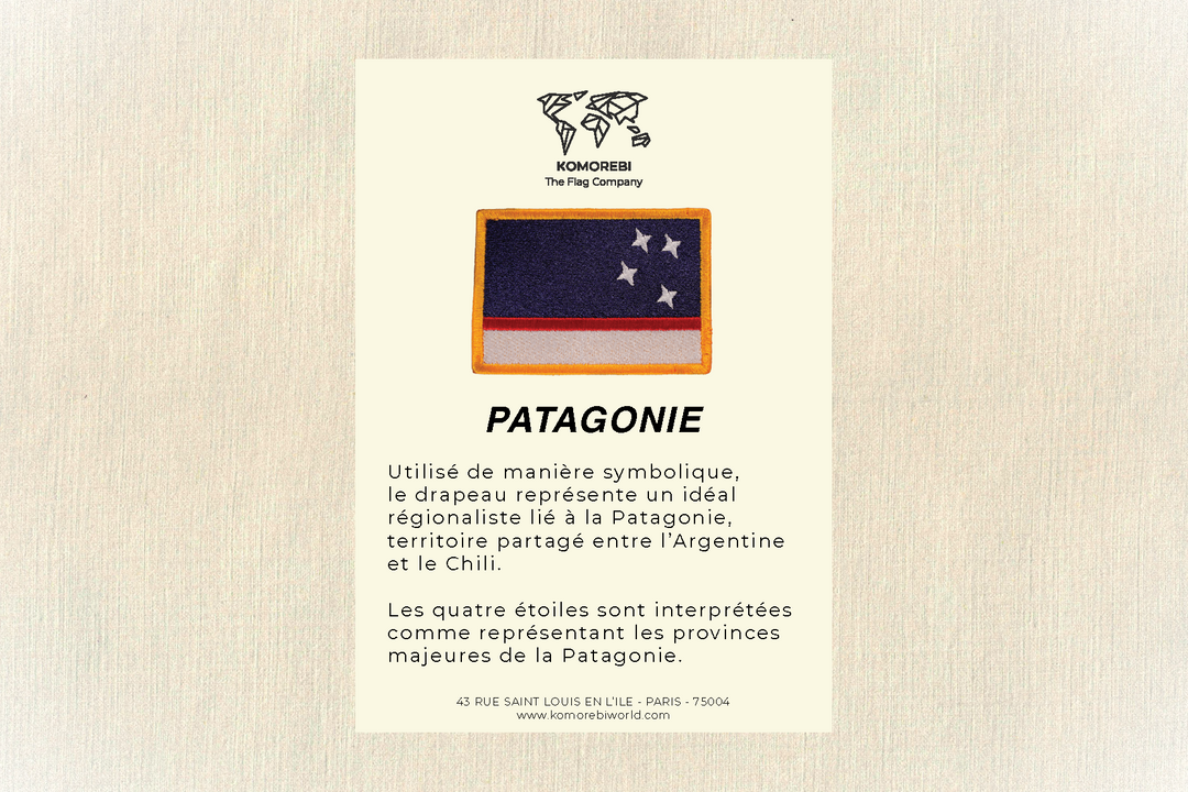Patagonie - Drapeau Brodé