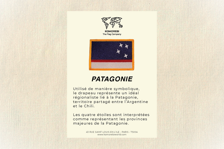 Patagonie - Drapeau Brodé