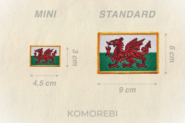 Wales - Embroidered Flag