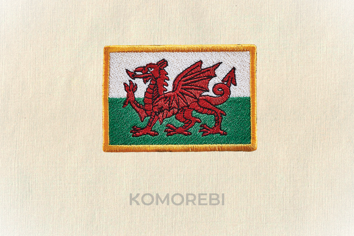Wales - Embroidered Flag