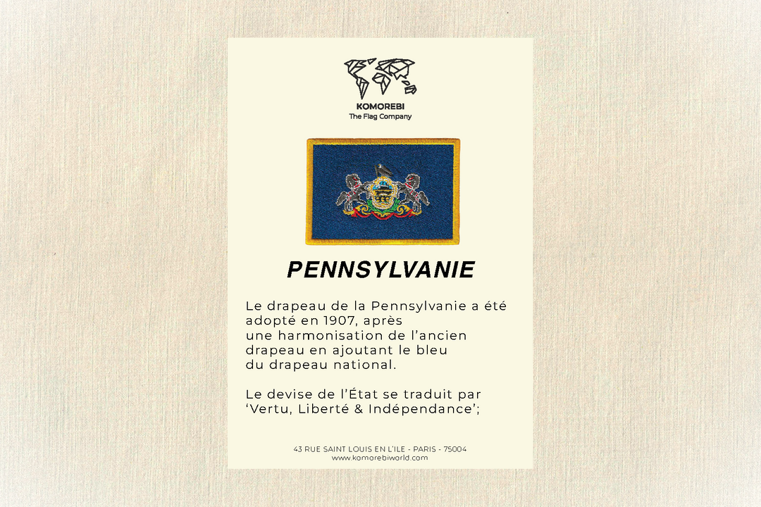 Pennsylvanie - Gesticktes Flagge