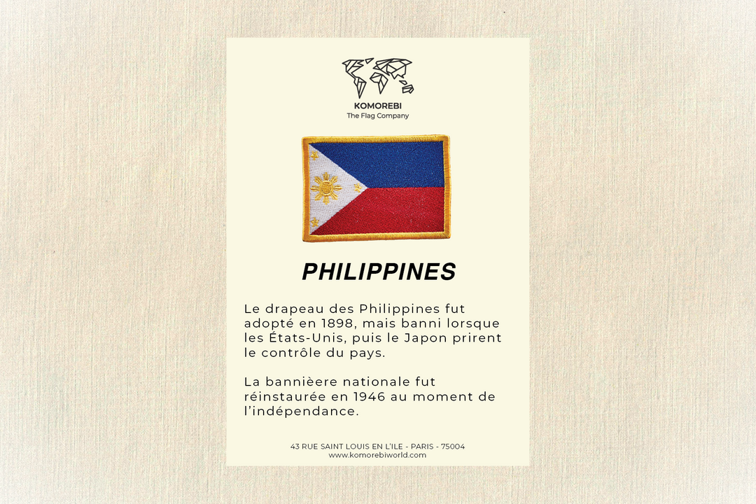 Philippinen - Gestickter Flaggen