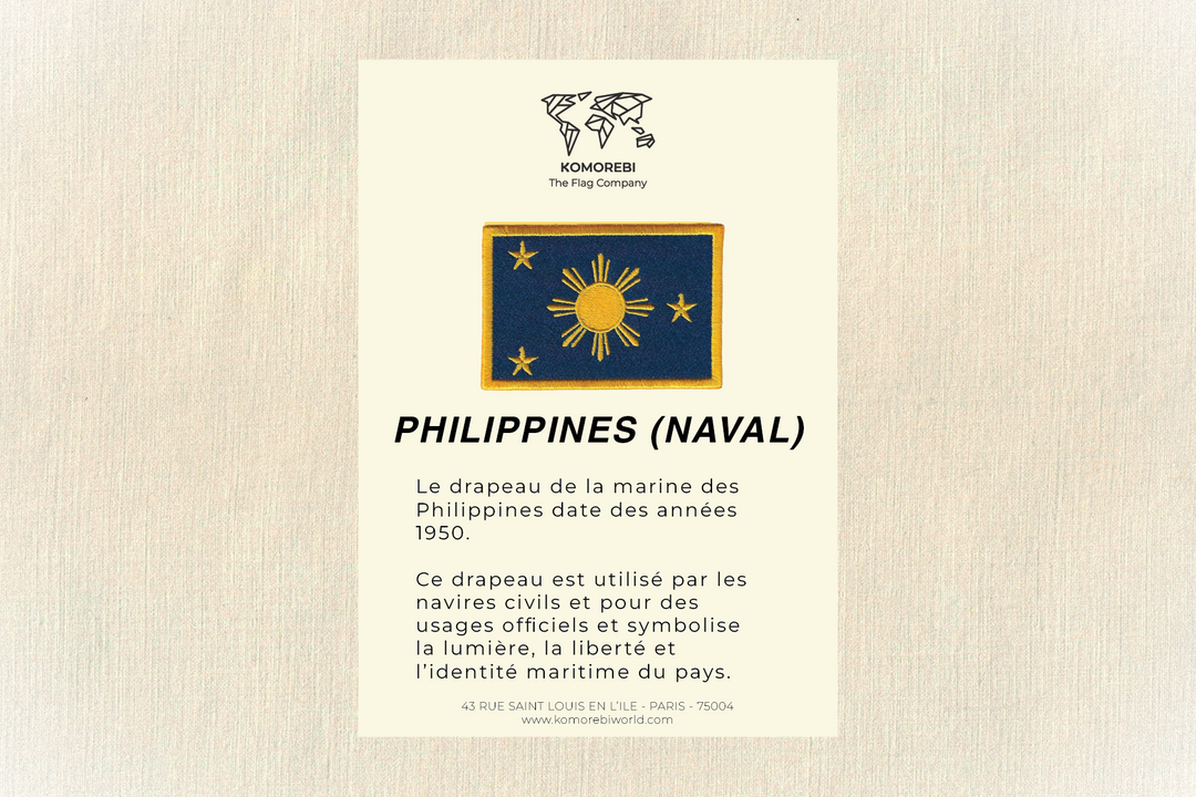 Philippines (naval) - Drapeau Brodé