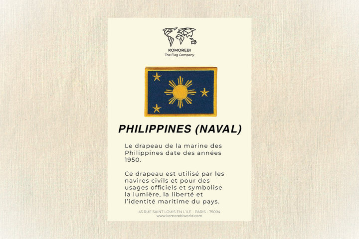 Philippines (naval) - Drapeau Brodé
