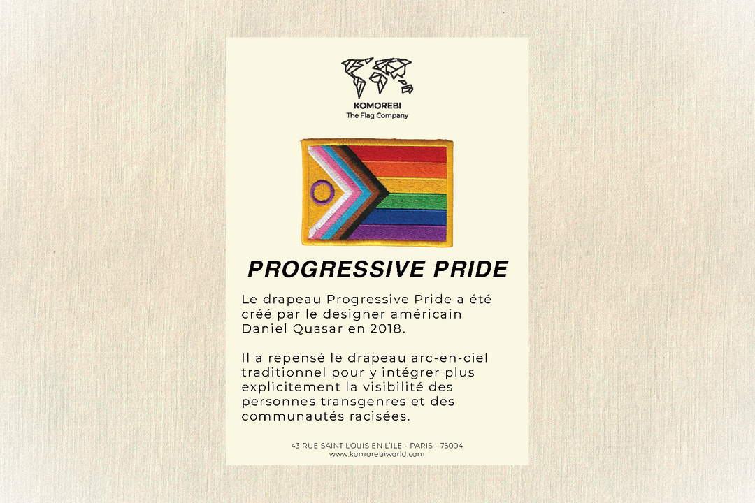 Progressive Pride - Drapeau Brodé