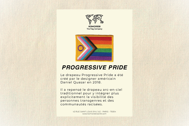 Progressive Pride - Drapeau Brodé