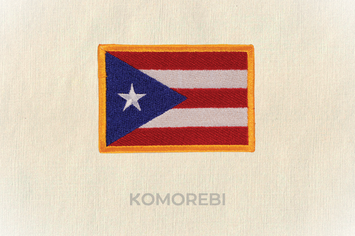 Puerto Rico - Drapeau Brodé