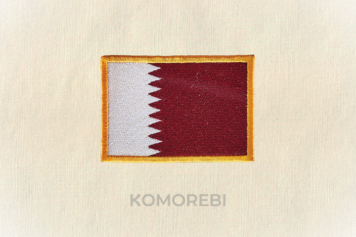 Qatar - Drapeau Brodé