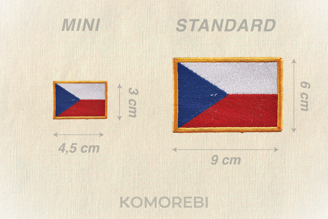 Républque Tchèque - Drapeau Brodé