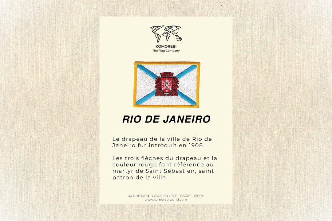 Rio de Janeiro - Drapeau Brodé