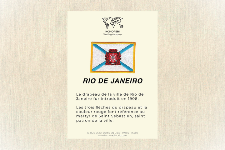 Rio de Janeiro - Drapeau Brodé