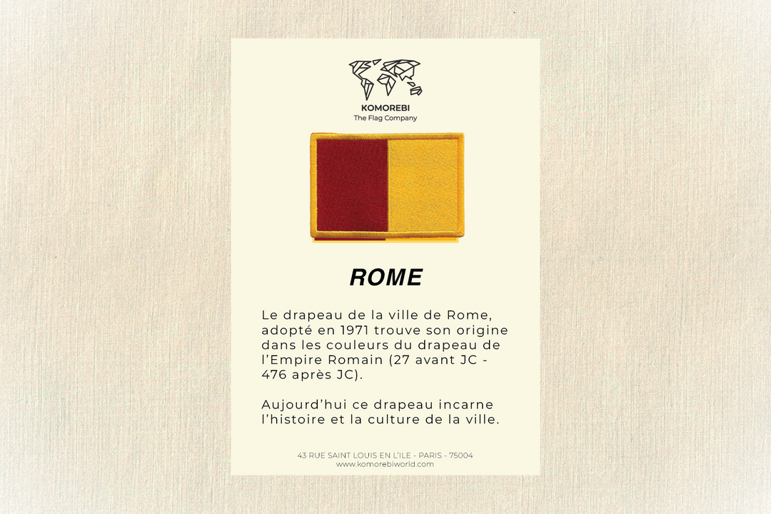 Rome - Drapeau Brodé