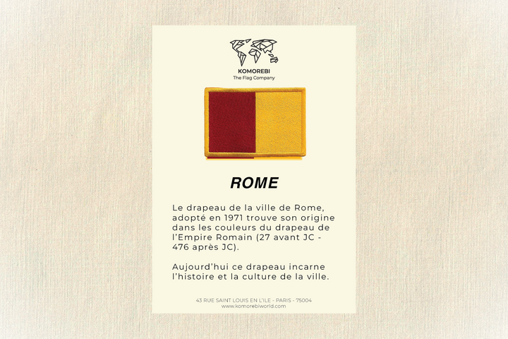 Rome - Drapeau Brodé
