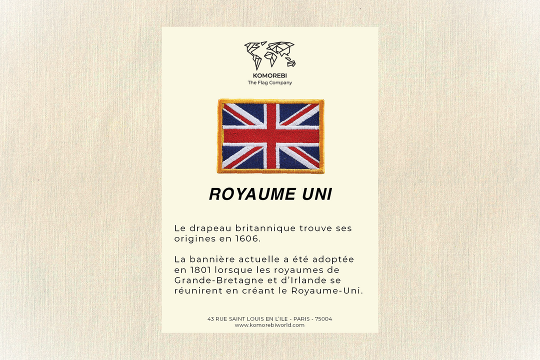 Royaume-Uni - Drapeau Brodé