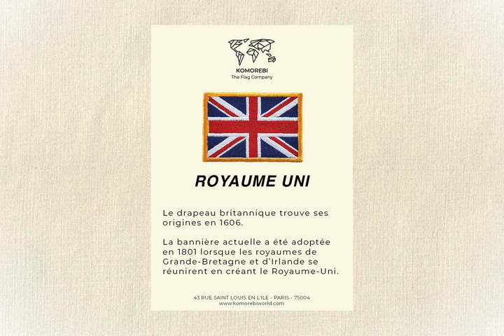 Royaume-Uni - Drapeau Brodé