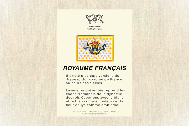 Royaume de France (1789) - Drapeau Brodé