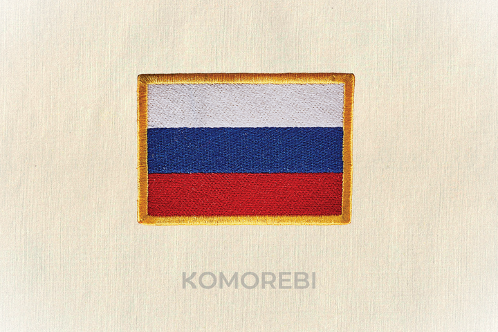 Russie - Drapeau Brodé