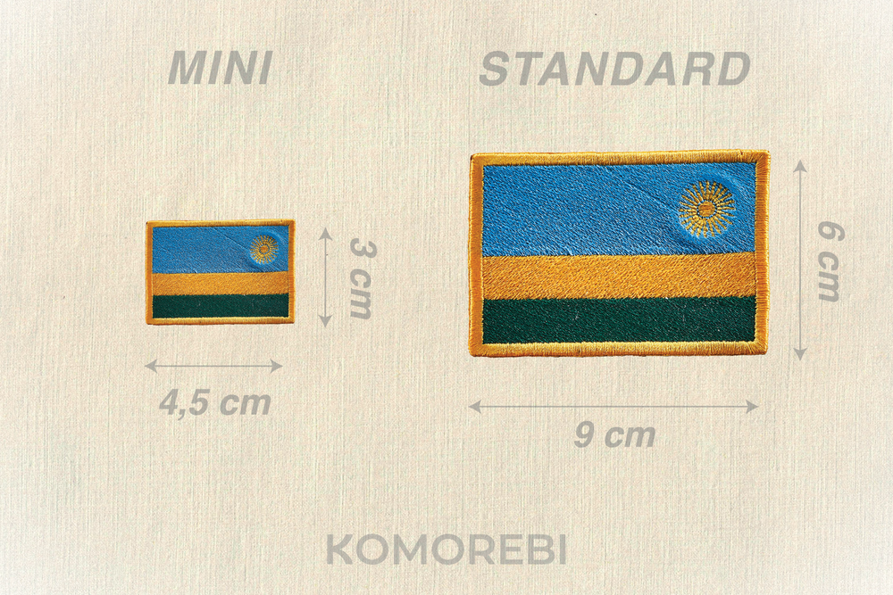 Rwanda - Drapeau Brodé – Komorebi