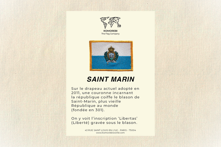 San Marino - Embroidered Flag