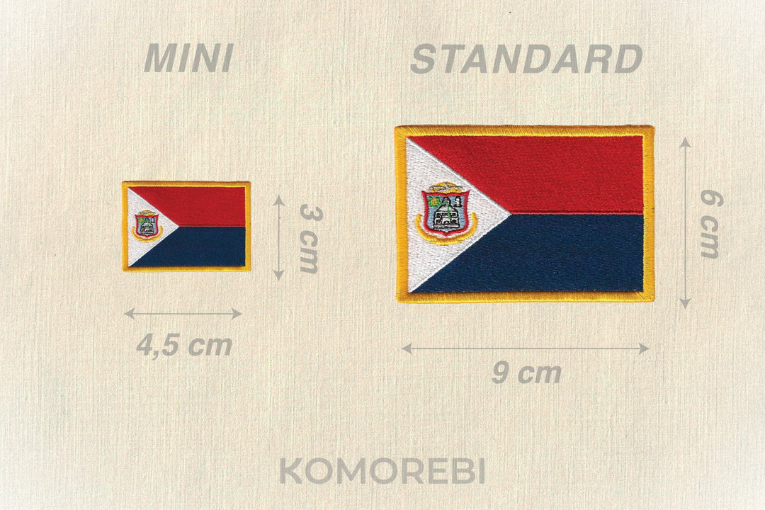 Sint Maarten (Pays-Bas) - Drapeau Brodé