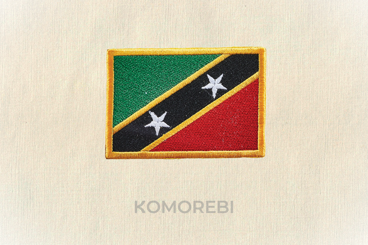 Saint Kitts & Nevis  - Drapeau Brodé