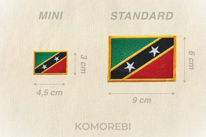 Saint Kitts & Nevis  - Drapeau Brodé