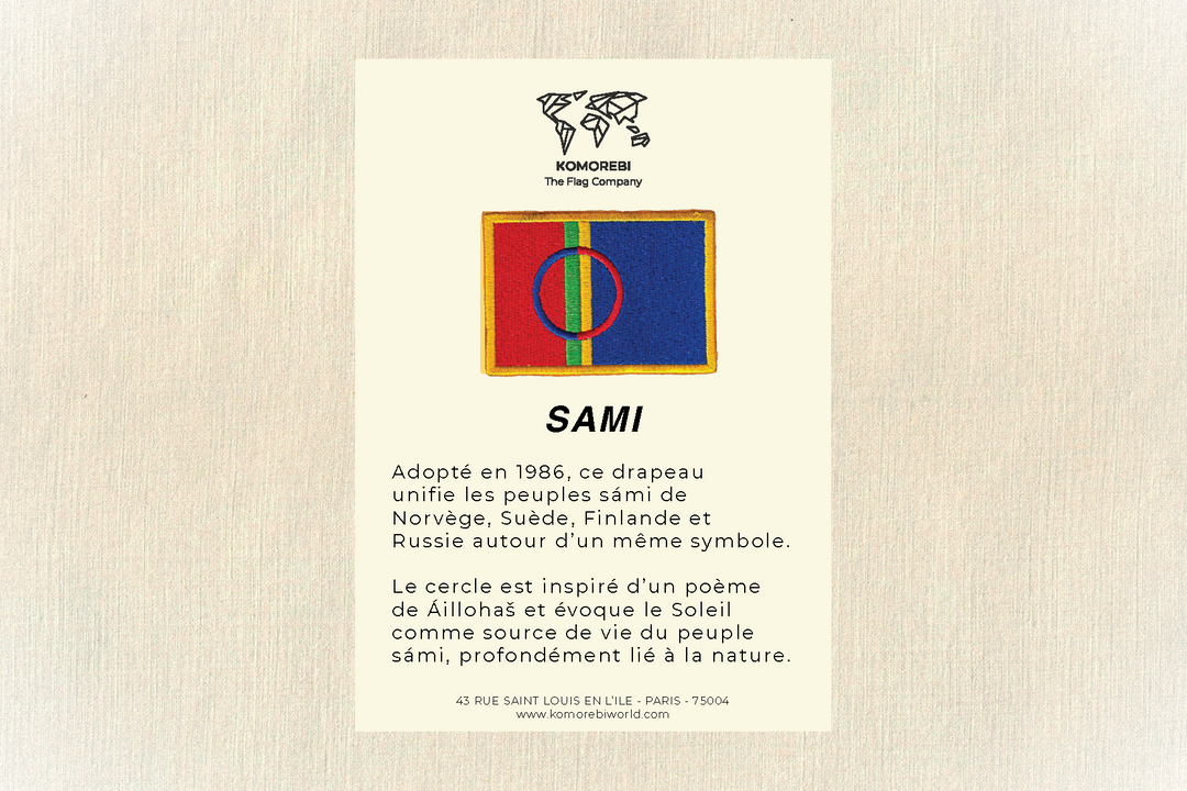 Sami - Drapeau Brodé