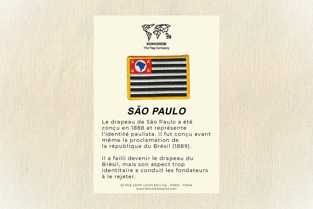 São Paulo - Drapeau Brodé