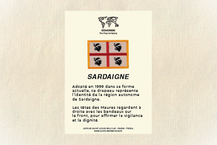 Sardaigne - Drapeau Brodé