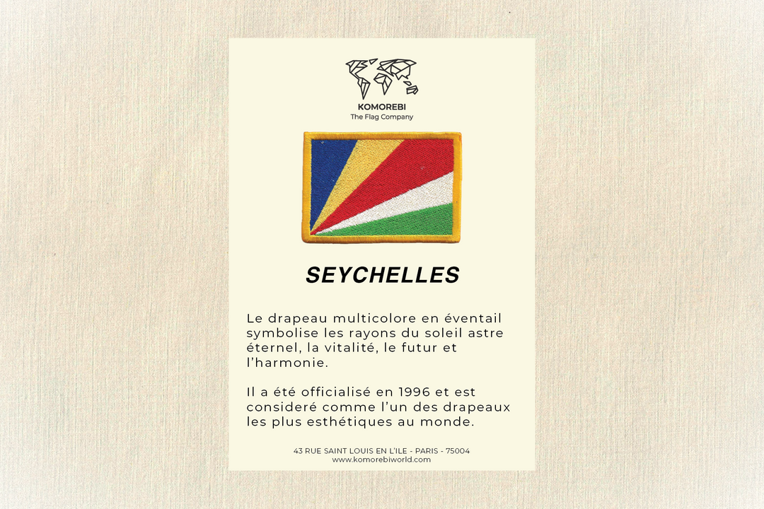 Seychelles Embroidered Flag